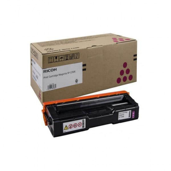 კარტრიჯი ლაზერული-Ricoh Print Cartridge Magenta SP C250E (1,6K) for C261SFNw პრინტერები, საკანცელარიო მაღაზია ტიპილაზერულიტიპიორიგინალირესურსი1600 გვერდითავსებადი პრინტერებიRicoh SP C261SFNwფერიმეწამური კარტრიჯი ლაზერული-Ricoh Print Cartridge Magenta SP C250E (1,6K) for C261SFNw
