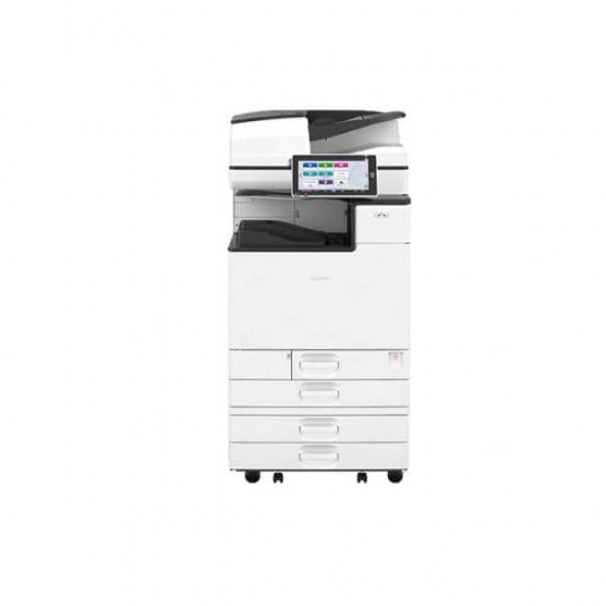 მრავალფუნქციური პრინტერი-Ricoh IM C3000 Color Laser Multifunction Printer პრინტერები, საკანცელარიო მაღაზია მოწყობილობის ტიპიმრავალფუნქციური მოწყობილობებიფუნქციაბეჭდვასკანირებაკოპირებაბეჭდვის ტიპიფერადიტიპილაზერულიქაღალდის ფორმატიA3ბეჭდვის გაფართოება1200 x 1200 dpi (შავ-თეთრი); 1200 x 1200 dpi (ფერა მრავალფუნქციური პრინტერი-Ricoh IM C3000 Color Laser Multifunction Printer