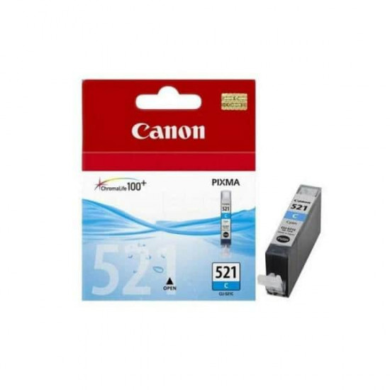 კარტრიჯი-Canon CLI-521C Cyan Original Ink Cartridge - 2934B004AA პრინტერები, საკანცელარიო მაღაზია ტიპიჭავლურიტიპიორიგინალიმოცულობა9 მლთავსებადი პრინტერებიCanon PIXMA: MP560; MX860; MX870; MP620B; MP620; iP4700; iP4600; iP3600; MP990; MP550; MP980; MP540; MP640; iP4600x; MP630; MP540xფერიცისფერი კარტრიჯი-Canon CLI-521C Cyan Original Ink Cartridge - 2934B004AA