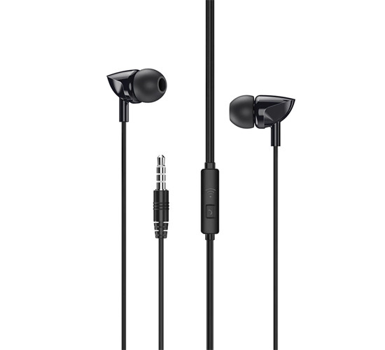 Wired Earphone For Calls & Music RW-106 black