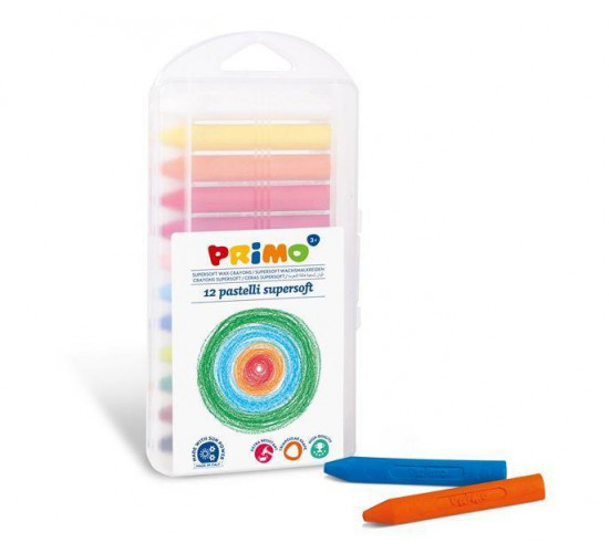 პასტელი PP box of 12 triangular wax crayons