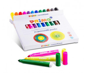 ფლომასტერების ნაკრები Set with 12 Jumbo felt-tip pens