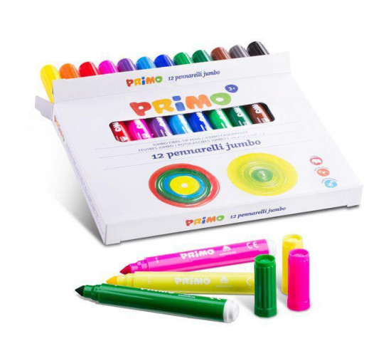 ფლომასტერების ნაკრები Set with 12 Jumbo felt-tip pens