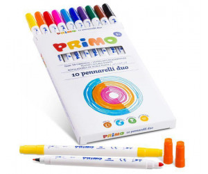 ფლომასტერების ნაკრები Set with 10 double-tip felt-tip pens