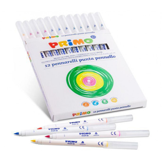 ფლომასტერების ნაკრები Fibre-tip pens BRUSH tip box of 12 pieces საბავშვო ფლომასტერების ნაკრები Fibre-tip pens BRUSH tip 12 pieces ფლომასტერების ნაკრები Fibre-tip pens BRUSH tip box of 12 pieces