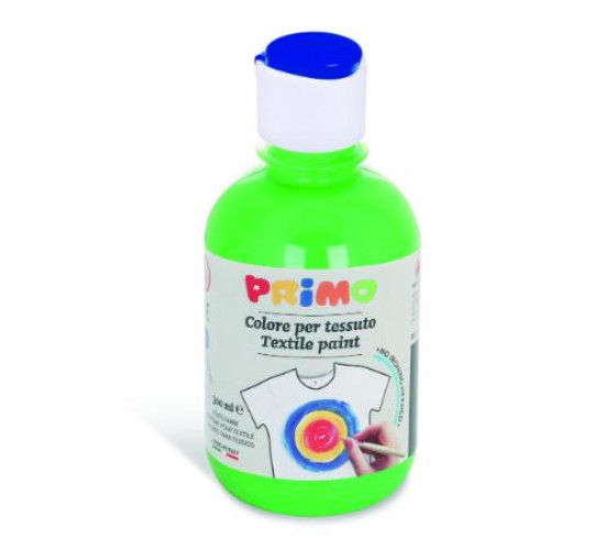 აკრილის საღებავი Textile acrylic paint bottle 300 ml with flow-control capbright green 610. 411TX300610
