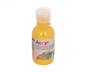 აკრილის საღებავი 125220 Acrylic paint 125 ml bottle with flow control cap medium yellow