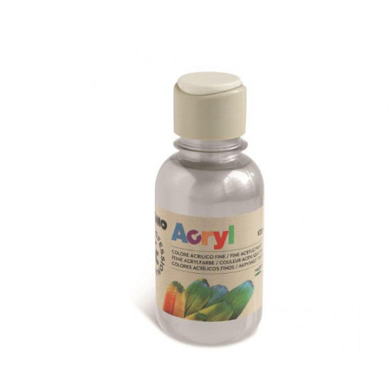 აკრილის საღებავი 125910 Acrylic paint 125 ml bottle with flow control cap silver საკანცელარიო და საოფისე აკრილის საღებავი 125910 Acrylic paint 125 ml bottle with flow control cap silver აკრილის საღებავი 125910 Acrylic paint 125 ml bottle with flow control cap silver