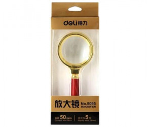 გამადიდებელი მინა (Golden) 50მმ Deli Stationery