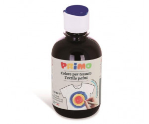აკრილის საღებავი Textile acrylic paint, bottle 300 ml with flow-control cap,black 800. 411TX300800 PRIMO