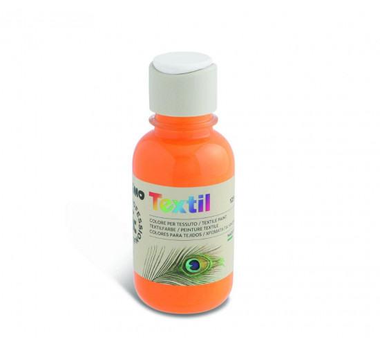 აკრილის საღებავი 410TX125250 Textile paint 125 ml bottle with flow-control cap orange