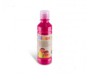 აკრილის საღებავი GLOSSY acrylic paint bottle 250 ml with flow-control cap magenta 301. 250301