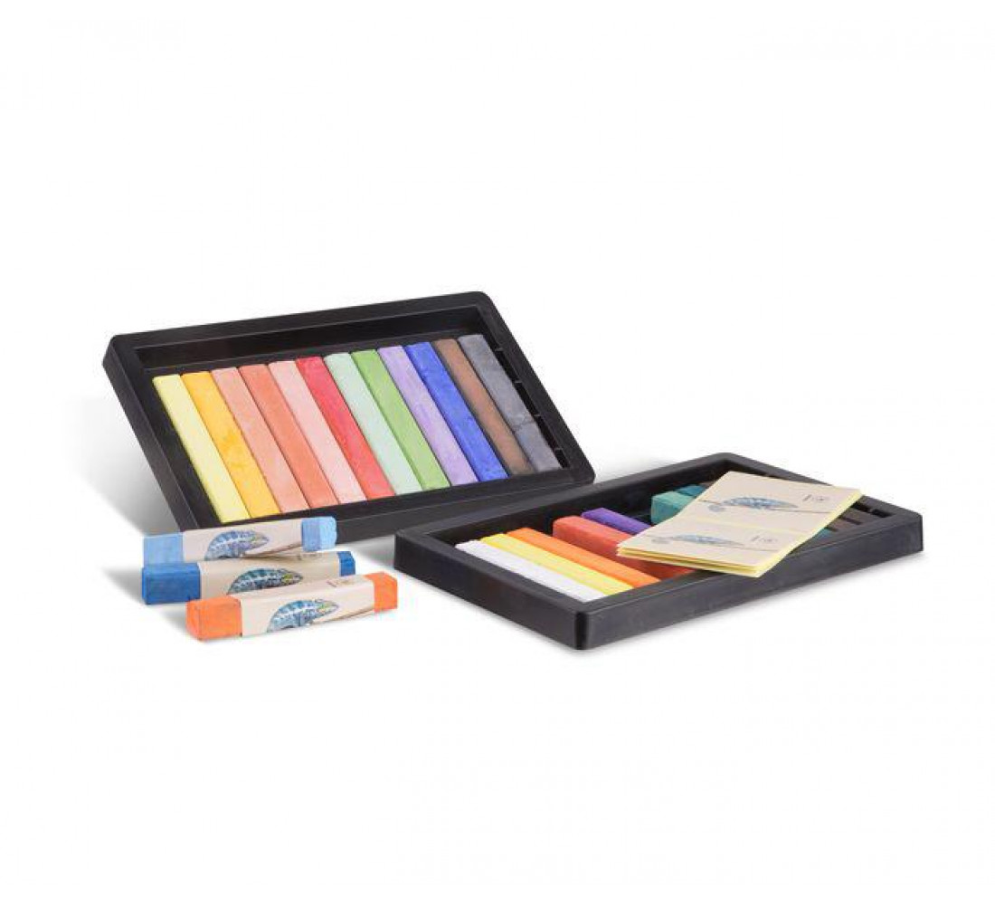 ცარცი Soft pastel chalks. Cardboard box of 24 colours. 021GC24I PRIMO