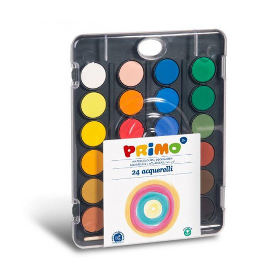აკვარელი 24 watercolour tablets 30 mm with lid mixing palette and 1 brush საკანცელარიო და საოფისე აკვარელი 24 watercolour tablets 30 mm with lid mixing palette and 1 brush აკვარელი 24 watercolour tablets 30 mm with lid mixing palette and 1 brush