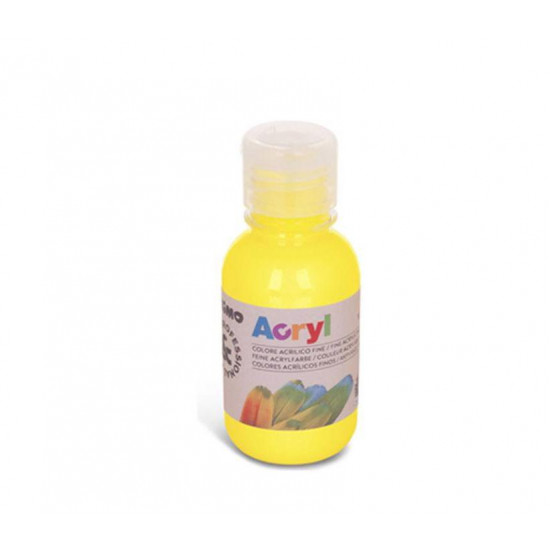 აკრილის საღებავი 125201 Acrylic paint 125 ml bottle with flow control cap yellow საკანცელარიო და საოფისე აკრილის საღებავი 125201 Acrylic paint 125 ml bottle with flow control cap yellow აკრილის საღებავი 125201 Acrylic paint 125 ml bottle with flow control cap yellow