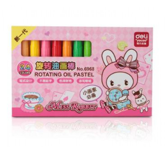ზეთოვანი პასტელი Deli Stationery 24 ფერი