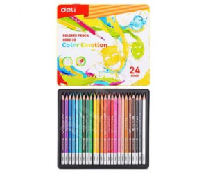 ფერადი ფანქრები 24 ფერი Deli Stationery