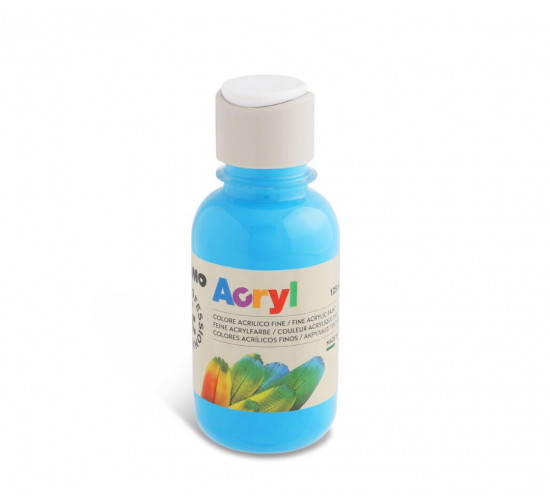 აკრილის საღებავი 125501 Acrylic paint 125 ml bottle with flow control cap Cyan