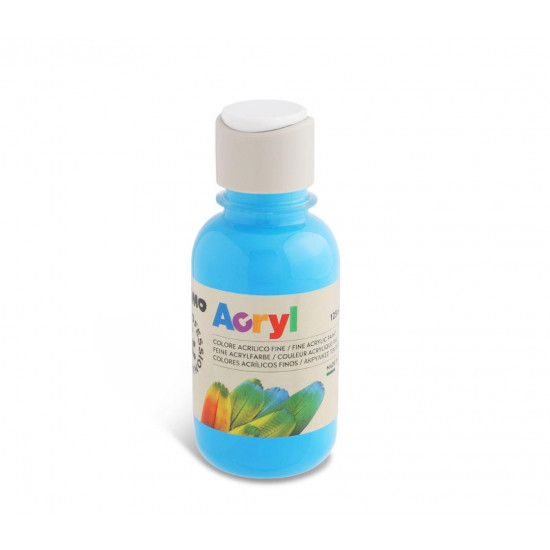 აკრილის საღებავი 125501 Acrylic paint 125 ml bottle with flow control cap Cyan საკანცელარიო და საოფისე აკრილის საღებავი 125501 Acrylic paint 125 ml bottle with flow control cap Cyan აკრილის საღებავი 125501 Acrylic paint 125 ml bottle with flow control cap Cyan