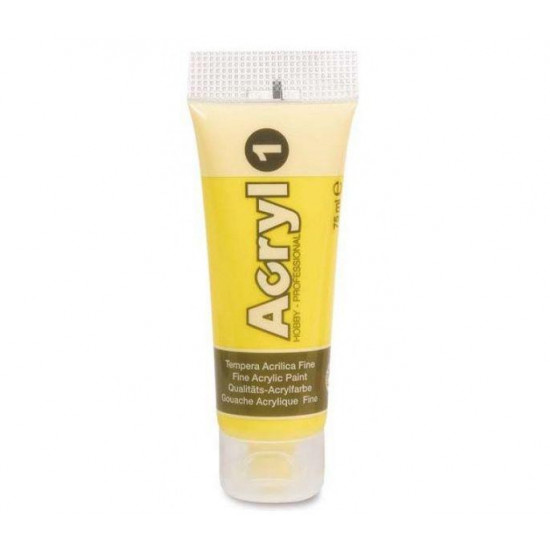აკრილის საღებავი 75201 Fine acrilic paint in soft plastic tube 75 ml. Primary yellow colour 201. საკანცელარიო და საოფისე აკრილის საღებავი 75201 Fine acrilic paint in soft plastic tube 75 ml. აკრილის საღებავი 75201 Fine acrilic paint in soft plastic tube 75 ml. Primary yellow colour 201.