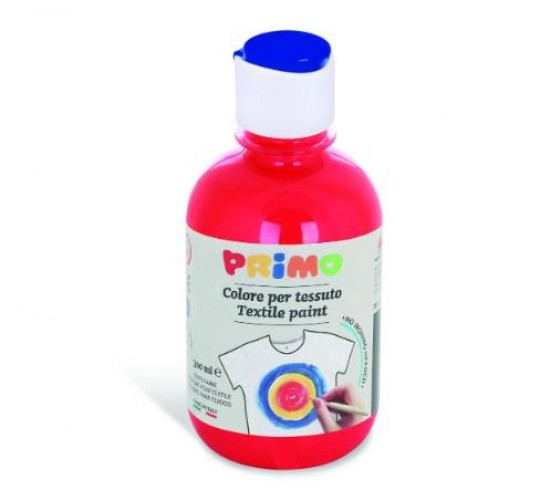 აკრილის საღებავი Textile acrylic paint, bottle 300 ml with flow-control cap,vemillion 300. 411TX300300 PRIMO