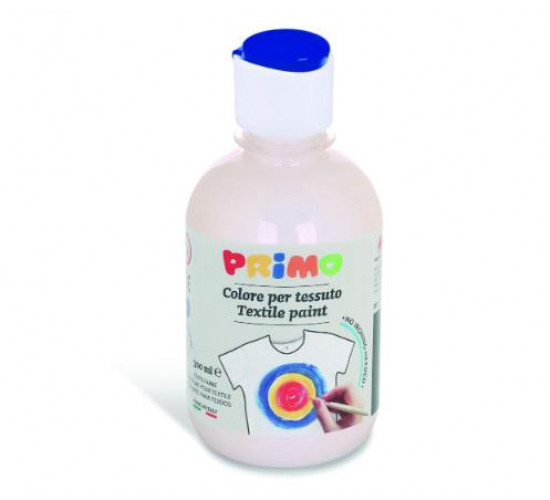 აკრილის საღებავი Textile acrylic paint, bottle 300 ml with flow-control cap,white 100. 411TX300100 PRIMO