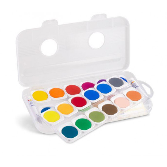 აკვარელი 24 fine watercolour tablets diametre 30 mm PP box 1 brush and 2 white tubes 75 ml poster paint საკანცელარიო და საოფისე აკვარელი 24 fine watercolour tablets diametre 30 mm PP box 1 brush and 2 white tubes 75 ml poster paint აკვარელი 24 fine watercolour tablets diametre 30 mm PP box 1 brush and 2 white tubes 75 ml poster paint