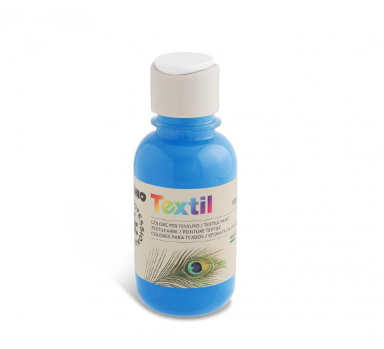 აკრილის საღებავი 410TX125501 Textile paint 125 ml bottle with flow-control cap Cyan
