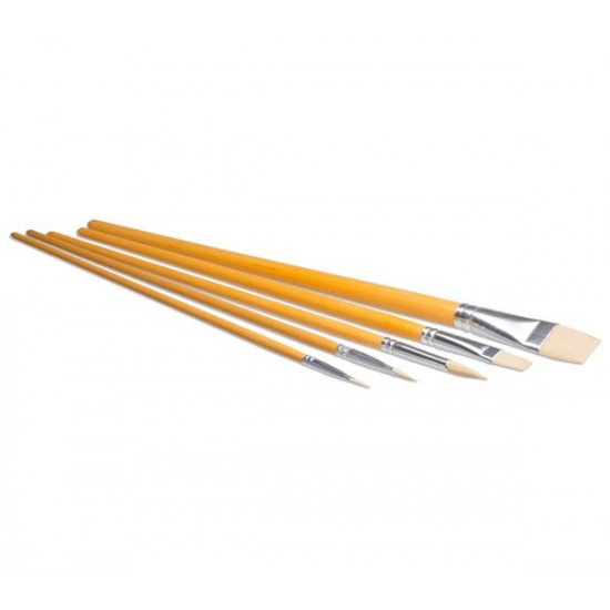 სახატავი ფუნჯების ნაკრები 5ც Set of 5 synth. brush4 round-tipped საკანცელარიო და საოფისე სახატავი ფუნჯების ნაკრები 5ც Set of 5 synth. სახატავი ფუნჯების ნაკრები 5ც Set of 5 synth. brush4 round-tipped