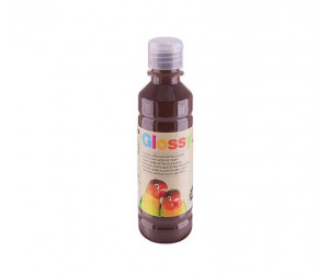 აკრილის საღებავი GLOSSY acrylic paint, bottle 250 ml with flow-control cap, burnt siena 730. 428TAG250730 PRIMO