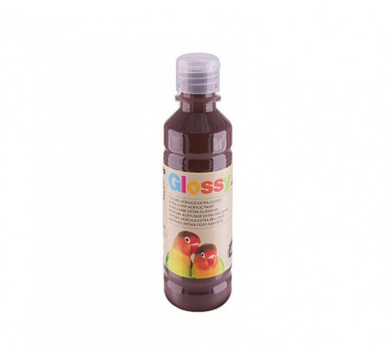 აკრილის საღებავი GLOSSY acrylic paint, bottle 250 ml with flow-control cap, burnt siena 730. 428TAG250730 PRIMO აკრილის საღებავი GLOSSY acrylic paint, bottle 250 ml with flow-control cap, burnt siena 730. 428TAG250730 PRIMO