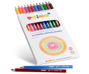 ფერადი ფანქრების შეკვრა Set with 12 Maxi coloured pencils 100% FSC Pinus Strobus 510MAXI12Efsc PRIMO