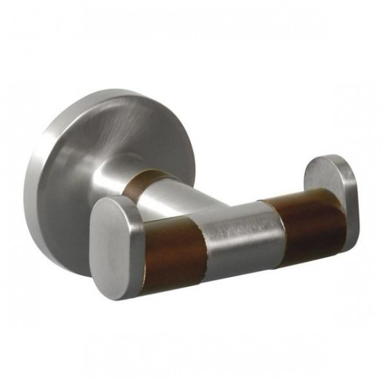კაუჭი ორმაგი MADAGASKAR DOUBLE WALL HOOK სახლი და ეზო, აბაზანის აქსესუარები კაუჭი ორმაგი MADAGASKAR DOUBLE WALL HOOK პრაკტიკული დამატებაა თქვენი აბაზანისთვის, იდეალურად მოუხდება სხვადასხვა ზომის პირსახოცებისთვის. კაუჭი ორმაგი MADAGASKAR DOUBLE WALL HOOK