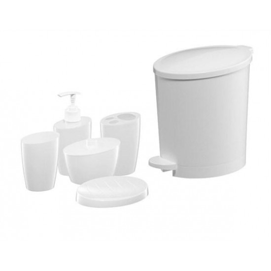 ნაკრები აბაზანისთვის POP' SET 6pcs WHITE სახლი და ეზო, აბაზანის აქსესუარები body{margin:0;padding:8px;overflow:auto;width:100%;height:100%;} p{line-height:1. ნაკრები აბაზანისთვის POP' SET 6pcs WHITE