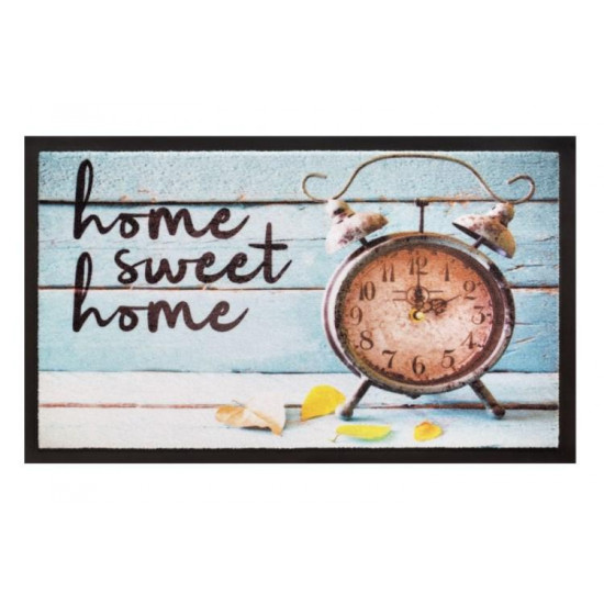ფეხსაგები BV Image Home sweet home clock 45x75 სახლი და ეზო, იატაკის საფარები ტექნიკური მახასიათებლები: • მწარმოებელი: Hamat BV ფიზიკური პარამეტრები: • მასალა: 100% პოლიამიდი • ქვესაგები: ვინილი • ზომები: 45x75 სმ ფეხსაგები BV Image Home sweet home clock 45x75