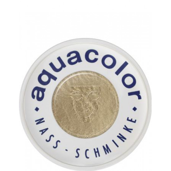 AQUACOLOR METALLIC 30 ML სუნამო და კოსმეტიკა Aquacolor Metallic is an iridescent glycerin-based compact make-up, made from intense metallic pigments with pearlescent effects for creation of captivating make-up impressions on face and body. AQUACOLOR METALLIC 30 ML