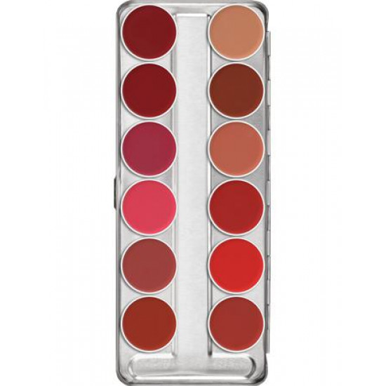 LIP ROUGE PALETTE 12 COLORS სუნამო და კოსმეტიკა Lip Rouge in classy metal palette with 12 colors. LIP ROUGE PALETTE 12 COLORS