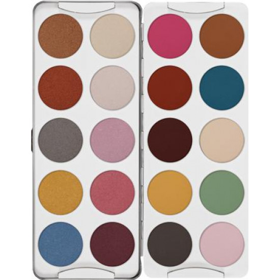 EYE SHADOW PALETTE 20 COLORS სუნამო და კოსმეტიკა Eye Shadow in a practical palette with 20 colors. EYE SHADOW PALETTE 20 COLORS