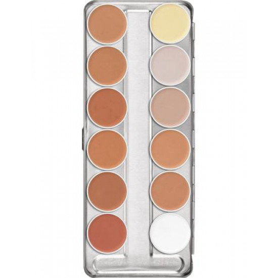 ULTRA FOUNDATION PALETTE 12 COLORS სუნამო და კოსმეტიკა Ultra Foundation is a cream make-up specially formulated for the most demanding make-up expectations. ULTRA FOUNDATION PALETTE 12 COLORS