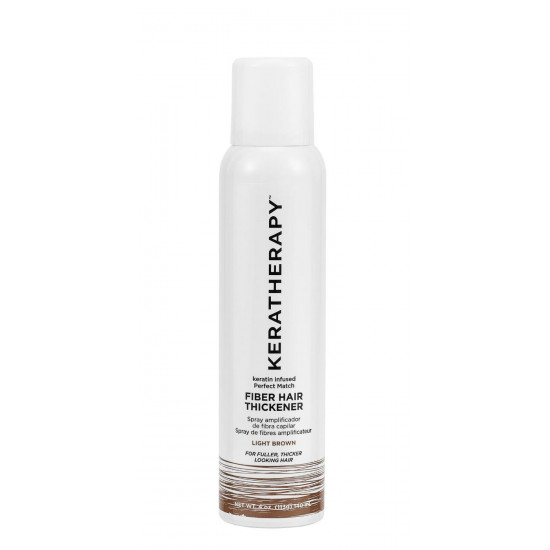 KERATHERAPY KERATIN INFUSED PERFECT MATCH FIBER HAIR THICKENER სუნამო და კოსმეტიკა BENEFITS Instant scalp coverage Conceals hair loss and thinning areas Creates dramatic density and volume Last until your next shampoo KEY INGREDIENTS Keratin: Revitalizes the hair's natural protective layer, adds st KERATHERAPY KERATIN INFUSED PERFECT MATCH FIBER HAIR THICKENER