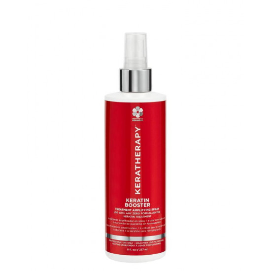 KERATHERAPY KERATIN BOOSTER TREATMENT AMPLIFYING SPRAY სუნამო და კოსმეტიკა DESCRIPTION Keratin Booster is a unique and powerful boost spray to enhance any Keratherapy formaldehyde-free keratin treatment, resulting in an even distribution of keratin and amino acids throughout the client’s hair. KERATHERAPY KERATIN BOOSTER TREATMENT AMPLIFYING SPRAY