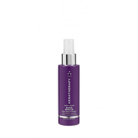 KERATHERAPY KERATIN INFUSED RAPID RESCUE სუნამო და კოსმეტიკა ABOUT The quick fix for dull, dry hair. KERATHERAPY KERATIN INFUSED RAPID RESCUE