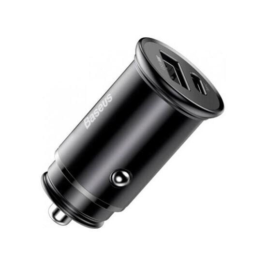 Circular Metal PPS Quick Car Charger 30W Support VOOC CCYS-C01 მობილურის აქსესუარები, ტელეფონები ამპერაჟი: USB-A outputs: 4. Circular Metal PPS Quick Car Charger 30W Support VOOC CCYS-C01