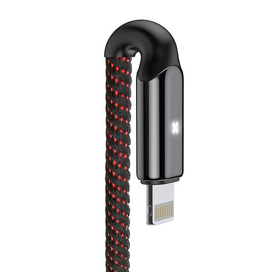 X-Type Light Cable For Lightning 2.4A 1M CALXD-B01 მობილურის აქსესუარები, ტელეფონები ბრენდი: Baseus კაბელის ტიპი: male-male კონექტორები: Lightning-USB სიგრძე: 1000mm ტიპი: Cable ფერი: Black X-Type Light Cable For Lightning 2.4A 1M CALXD-B01