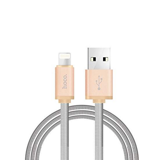 Charging and Sync Cable U5 1.2m მობილურის აქსესუარები, ტელეფონები ბრენდი: Hoco კაბელის ტიპი: male-male კონექტორები: Lightning-USB სიგრძე: 1200mm ტიპი: Cable ფერი: Gold Charging and Sync Cable U5 1.2m