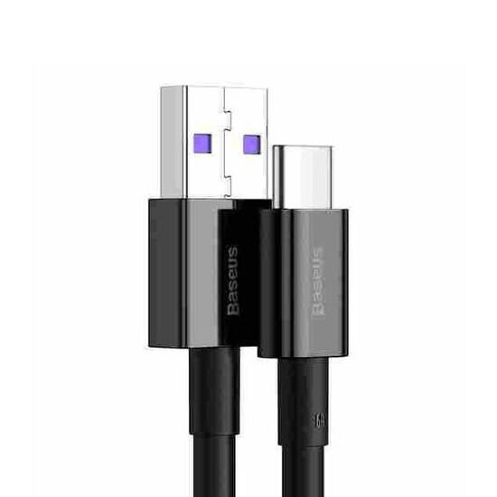 Superior Series Fast Charging Data Cable USB to Type-C 66W 2m მობილურის აქსესუარები, ტელეფონები კონექტორები: Type C-USB სიგრძე: 2000mm ფერი: Black ბრენდი: Baseus Superior Series Fast Charging Data Cable USB to Type-C 66W 2m
