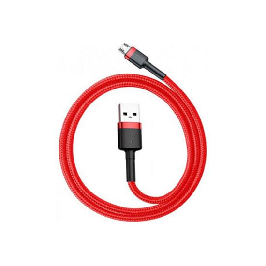 Cafule Cable Micro USB 2.4A 1m CAMKLF-B91/Black მობილურის აქსესუარები, ტელეფონები ბრენდი: Baseus კაბელის ტიპი: female-male კონექტორები: Micro USB-USB სიგრძე: 1000mm ტიპი: Cable ფერი: Red/Black Cafule Cable Micro USB 2.4A 1m CAMKLF-B91-Black