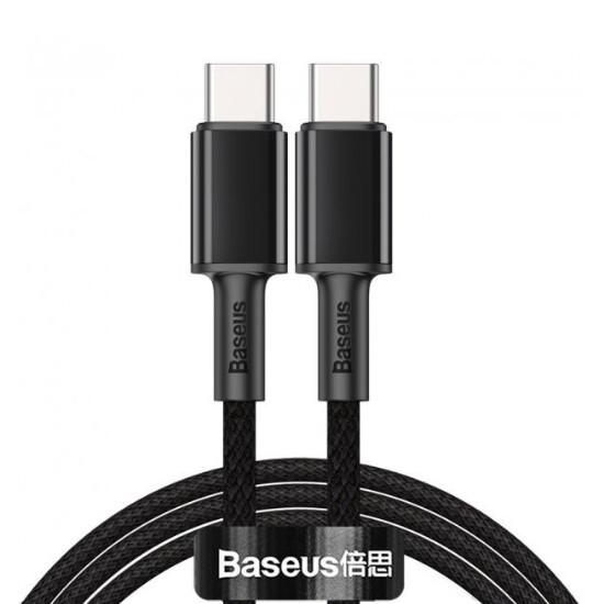 High Density Braided Fast Charging Data Cable Type-C to Type-C 100W 1m მობილურის აქსესუარები, ტელეფონები ბრენდი: Baseus კაბელის ტიპი: male-male კონექტორები: Type C-Type C სიგრძე: 1000mm ტიპი: Cable ფერი: Black High Density Braided Fast Charging Data Cable Type-C to Type-C 100W 1m