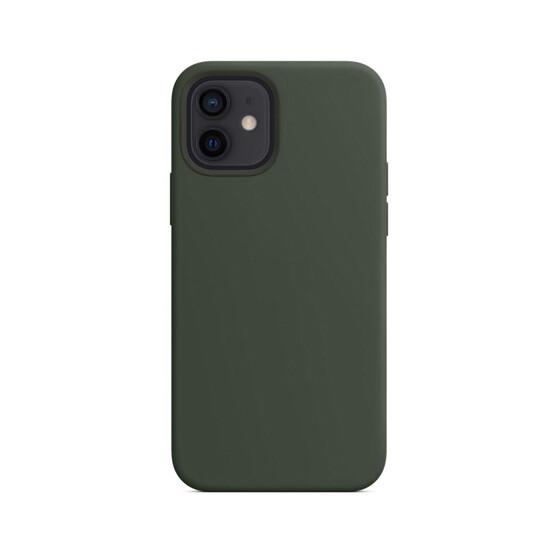 Coverage Silicon Case For Apple Iphone 12 Dark მობილურის აქსესუარები, ტელეფონები დამზადებულია ბრენდისთვის: Apple დამზადებულია მოდელისთვის: Apple Iphone 12 Coverage Silicon Case For Apple Iphone 12 Dark