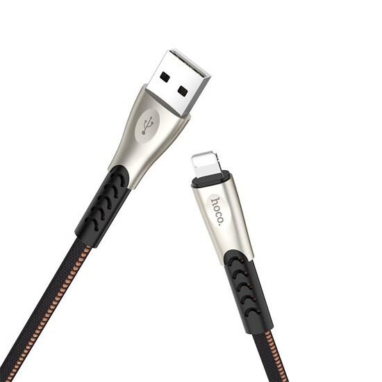 Superior Speed Charging Data Cable Lightning U48 მობილურის აქსესუარები, ტელეფონები ბრენდი: Hoco კაბელის ტიპი: male-female კონექტორები: Lightning-USB სიგრძე: 1200mm ტიპი: Cable ფერი: Black Superior Speed Charging Data Cable Lightning U48